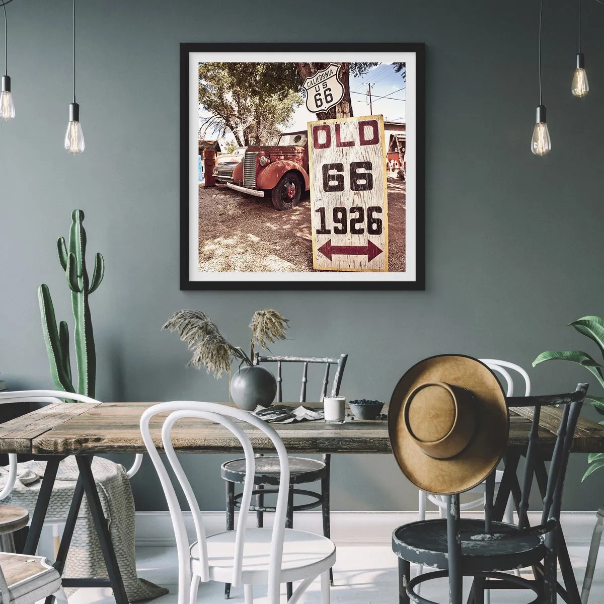 Plakát v černém rámu - Legenda americké provincie - 50x50 cm