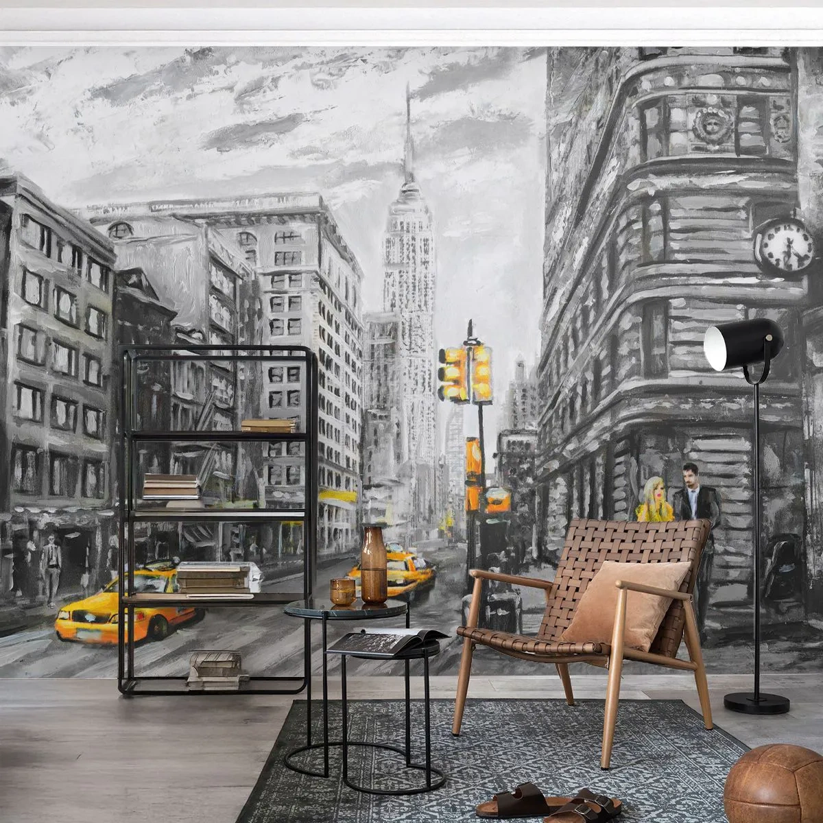 Fototapeta Samolepicí Deluxe Sticker - Newyorský příběh - Město, New York, Architektura - 250x175 cm