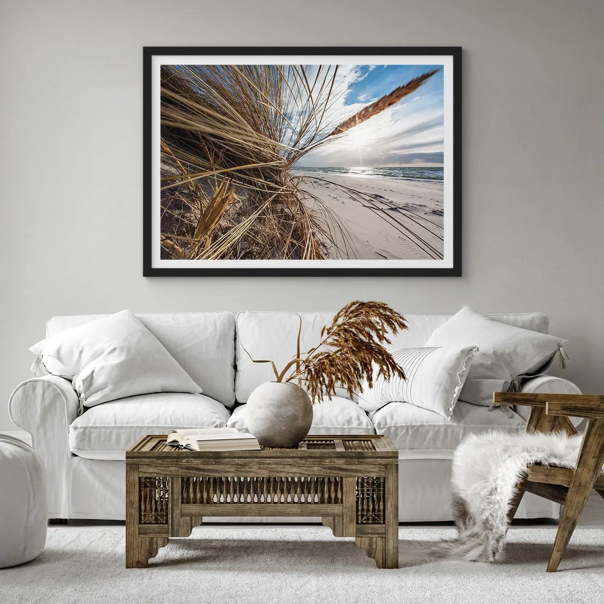 Plakát v černém rámu - Setkání živlů - 50x40 cm