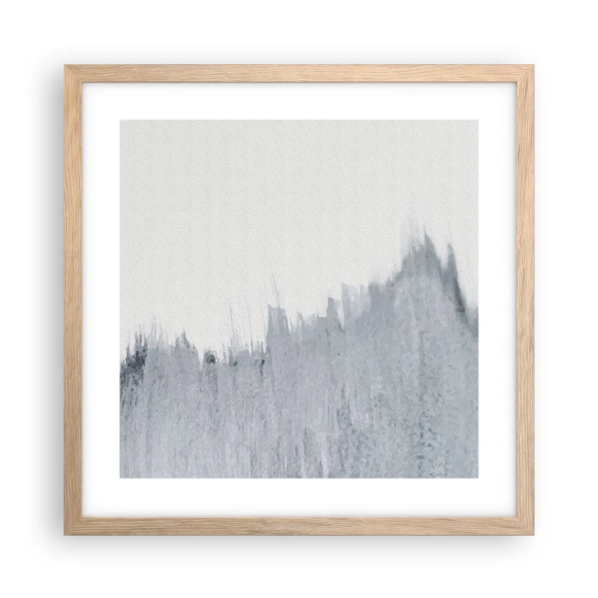 Plakát v rámu světlý dub - Tajemný záznam - 40x40 cm