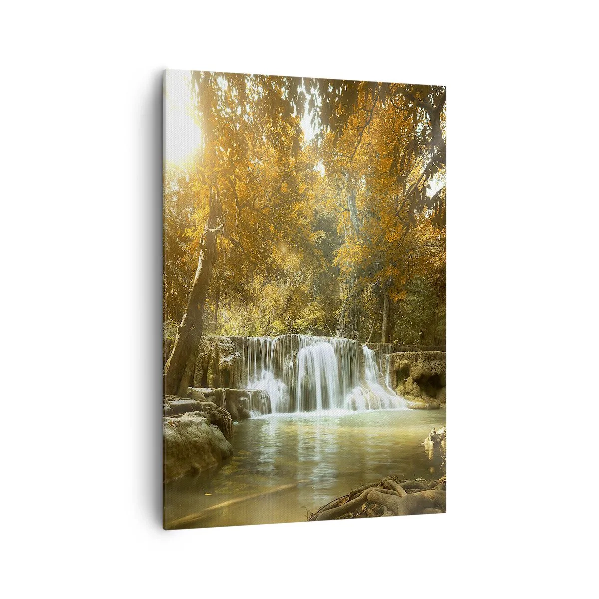 Obraz na plátně - Parkový vodopád - 70x100 cm