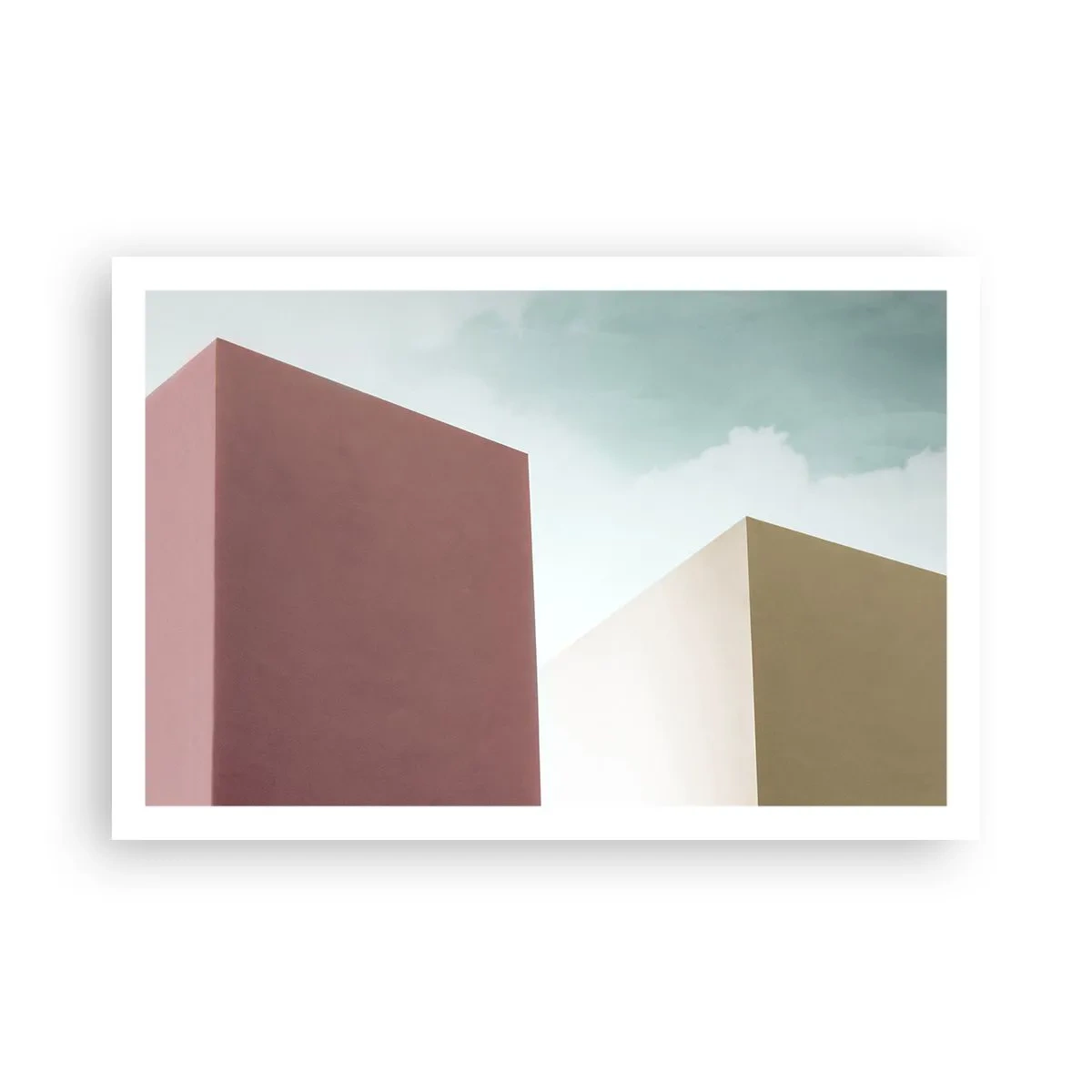 Plakát - Geometrie slunečného léta - 91x61 cm