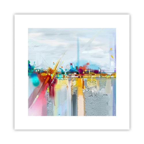 Plakát - Most radosti nad řekou života - 30x30 cm