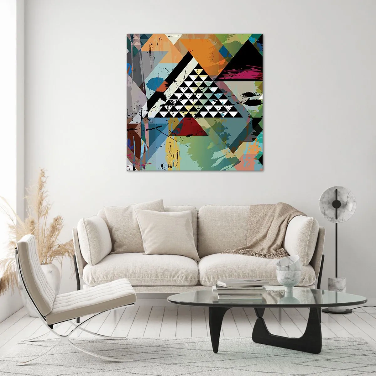 Obraz na skle - Jak je to snadné - 70x70 cm