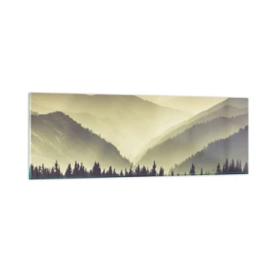 Obraz na skle - Za sedmero horami… - 90x30 cm