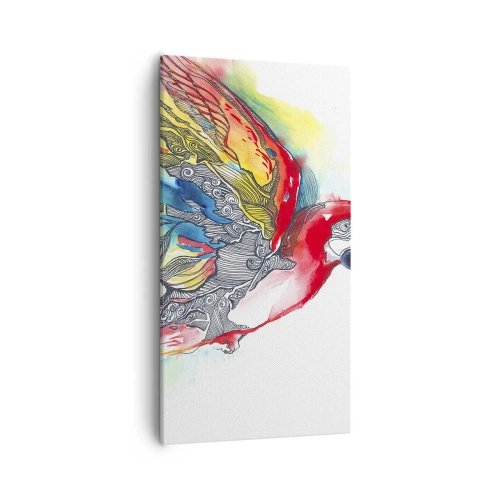 Obraz na plátně - Žij barevně - 55x100 cm