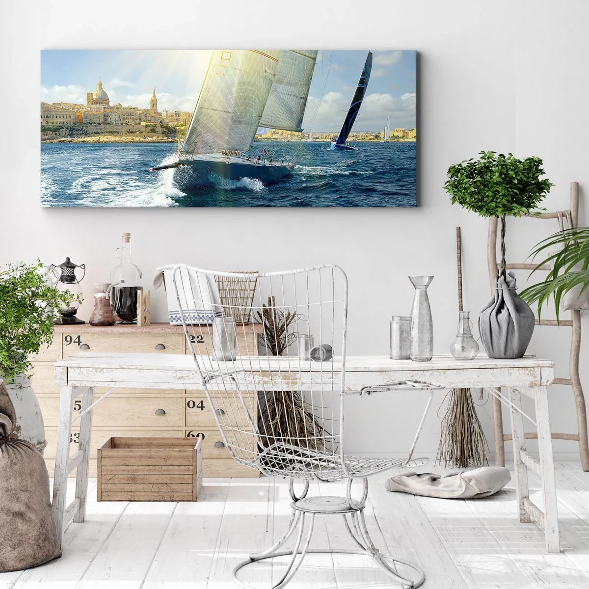 Obraz na plátně - Čas odjet z města - 160x50 cm