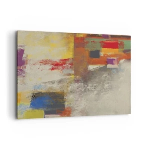 Obraz na plátně - Geometrie barev - 100x70 cm