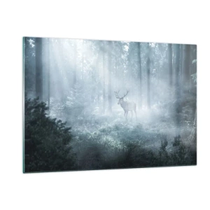 Obraz na skle - Ranní obchůzka sídliště - 120x80 cm