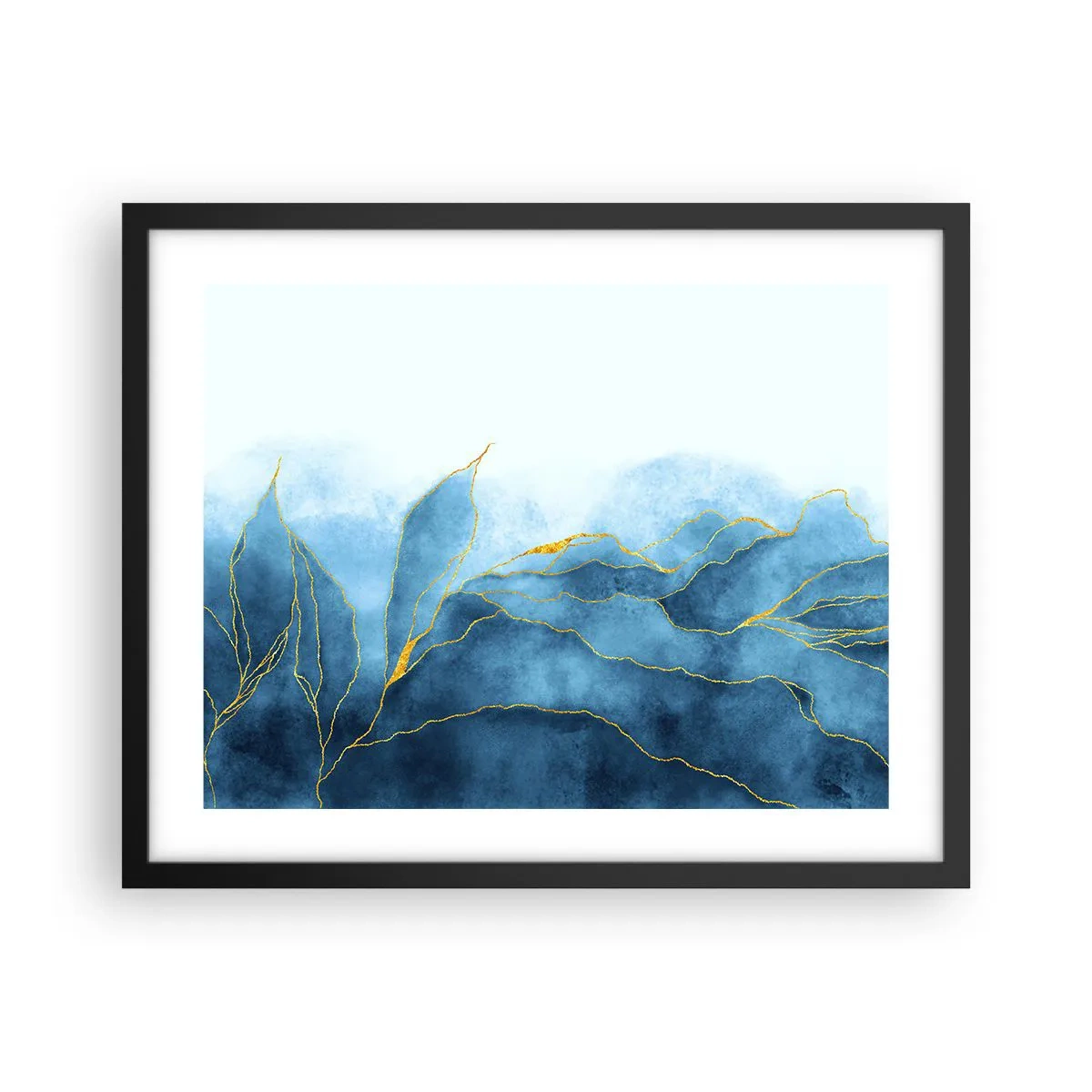 Plakát v černém rámu - Blankyt ve zlatě - 50x40 cm