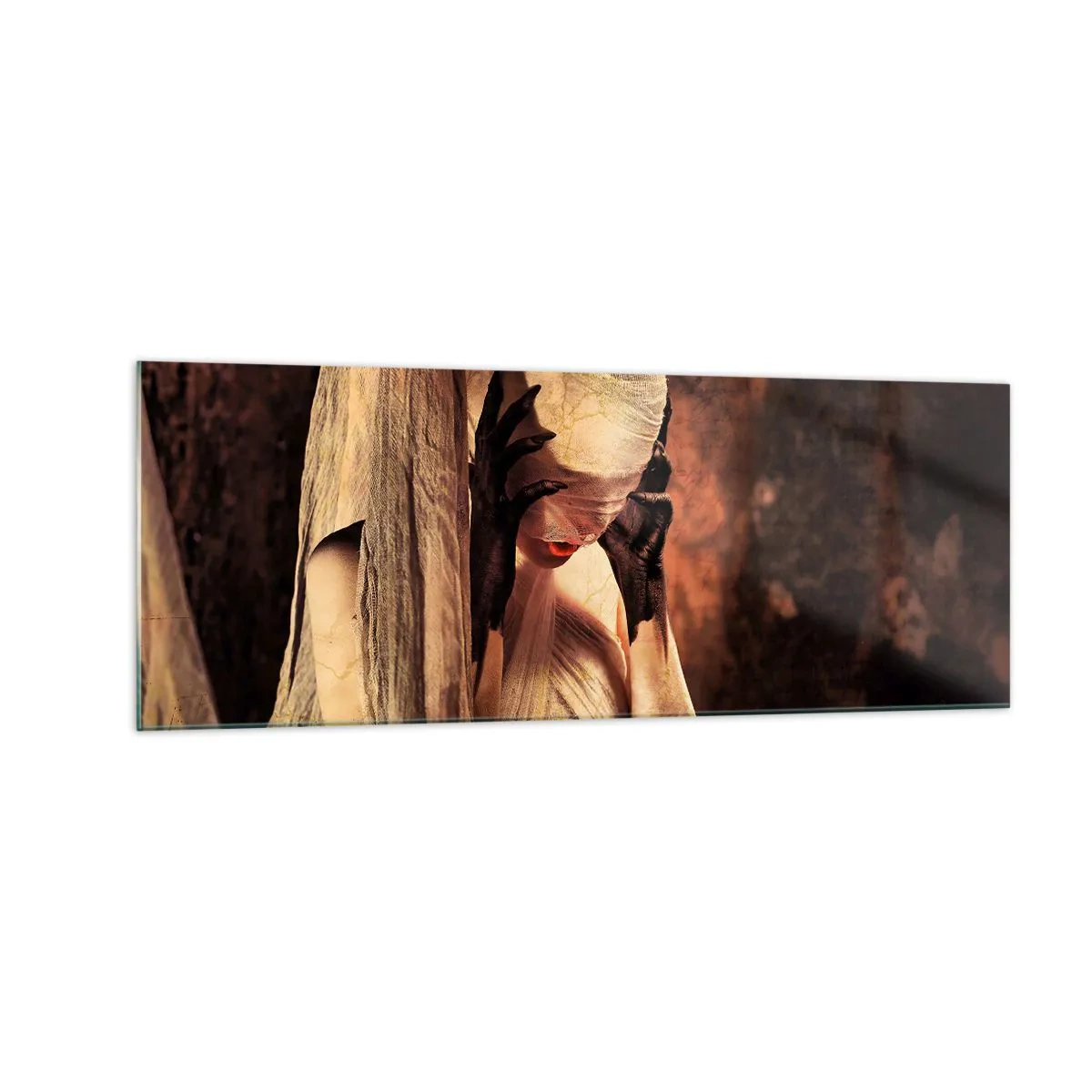 Obraz na skle - Mezi dobrem a zlem - 140x50 cm