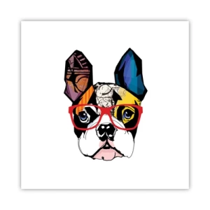 Plakát - Intelektuál - 40x40 cm