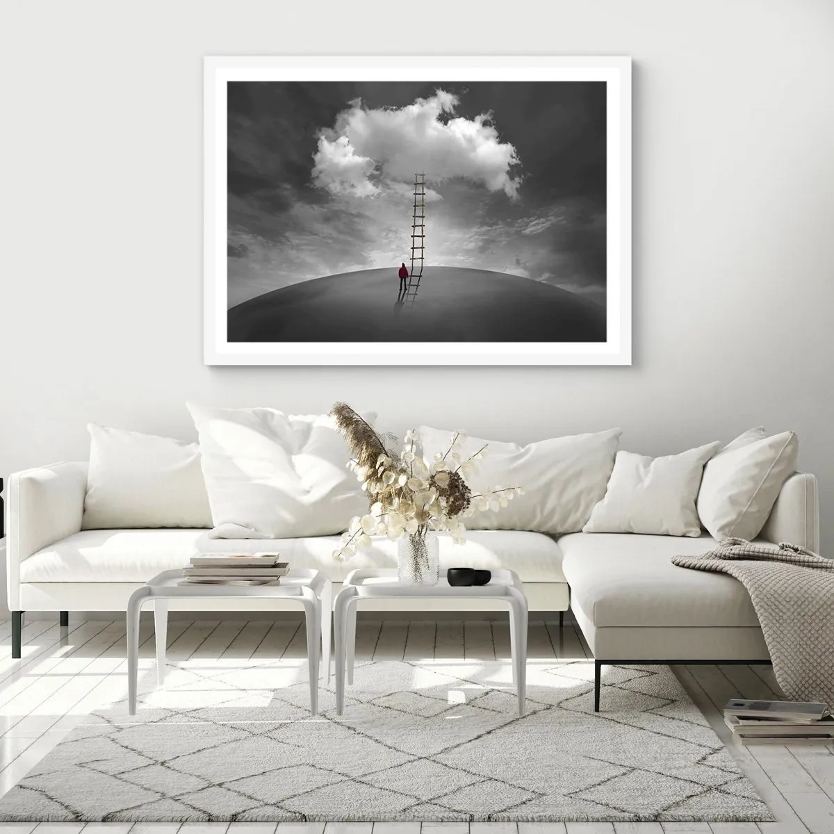 Plakát v bílém rámu - Všechno je možné - 50x40 cm