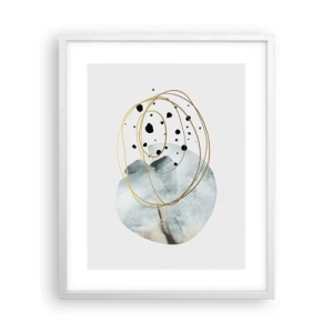 Plakát v bílém rámu - V objetí prostoru - 40x50 cm