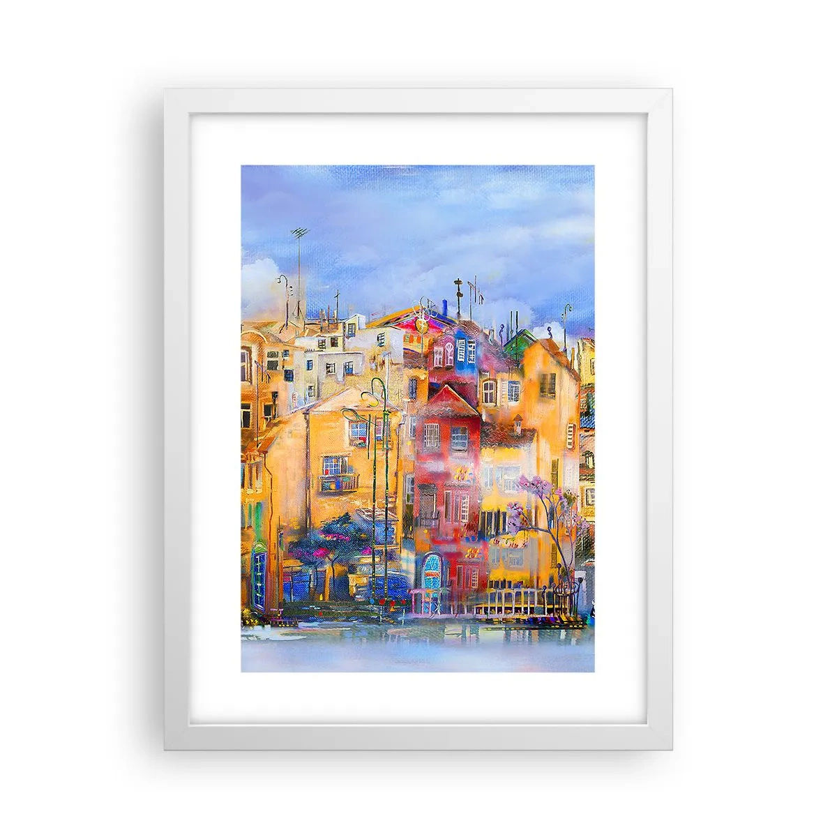 Plakát v bílém rámu - Jsme spolu - 30x40 cm