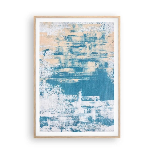 Plakát v rámu světlý dub - Přes rampouch - 70x100 cm