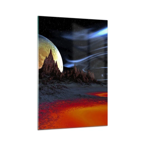 Obraz na skle - Neznámý svět - 70x100 cm