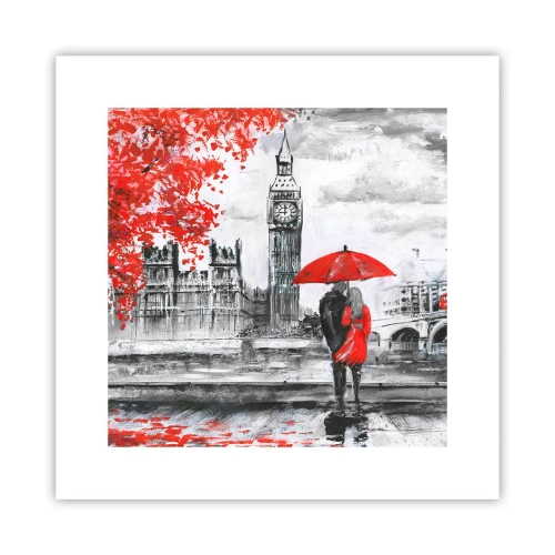 Plakát - Zamilování do Londýna - 30x30 cm