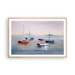 Plakát v rámu světlý dub - Zasloužený odpočinek - 91x61 cm