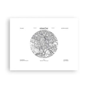 Plakát - Anatomie Krakova - 40x30 cm