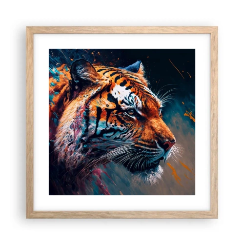 Plakát v rámu světlý dub - Divoká krása - 40x40 cm