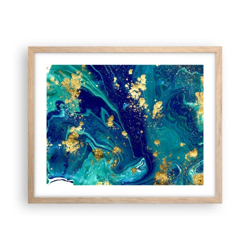 Plakát v rámu světlý dub - Plátky slunce - 50x40 cm