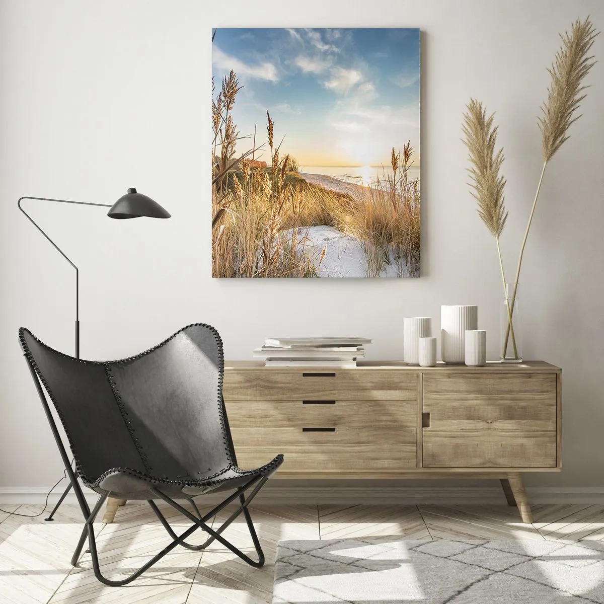 Obraz na skle - Severní pláž - 50x70 cm