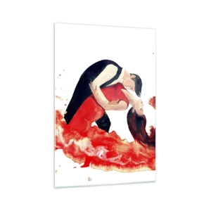 Obraz na skle - Tango - smyslná vlna - 70x100 cm