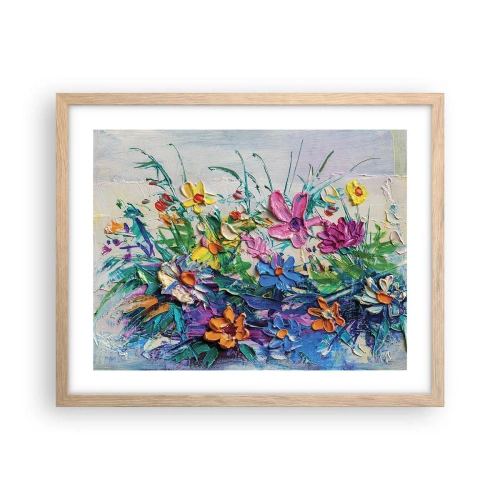 Plakát v rámu světlý dub - Vůbec ne zátiší - 50x40 cm