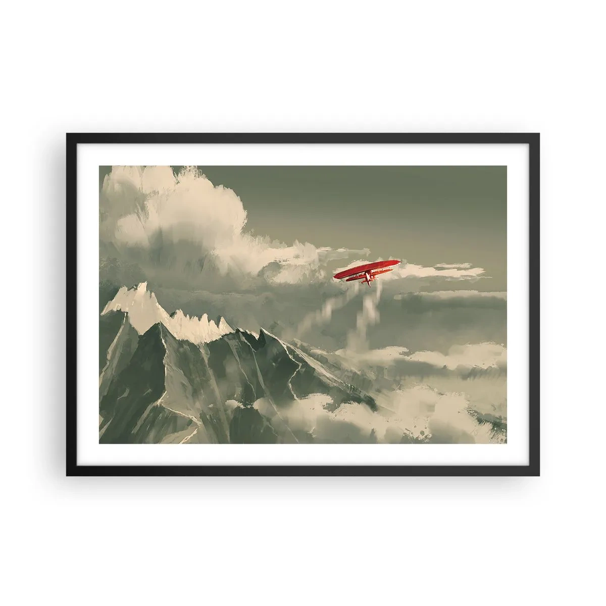 Plakát v černém rámu - Nebojácný průkopník - 70x50 cm