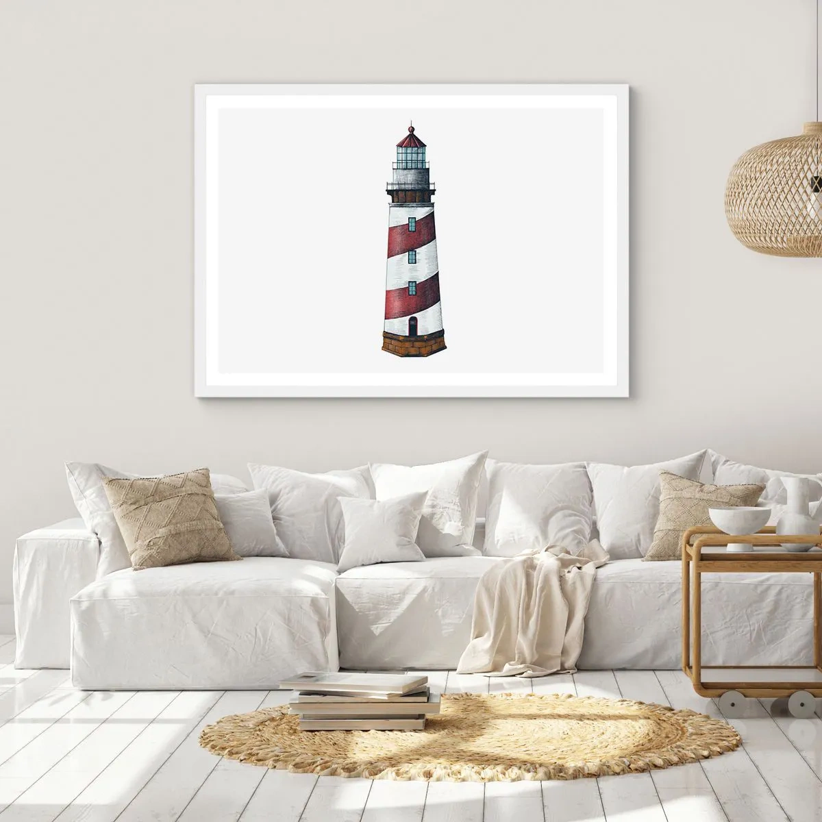 Plakát v bílém rámu - Vždy na stráži - 100x70 cm