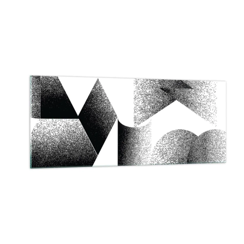 Obraz na skle - Úhly a ovály - 100x40 cm