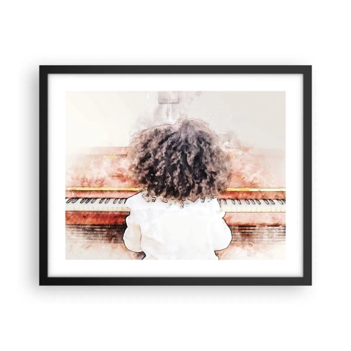 Plakát v černém rámu - V novém světě - 50x40 cm