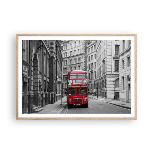 Plakát v rámu světlý dub - Všednost nemusí být šedá - 100x70 cm