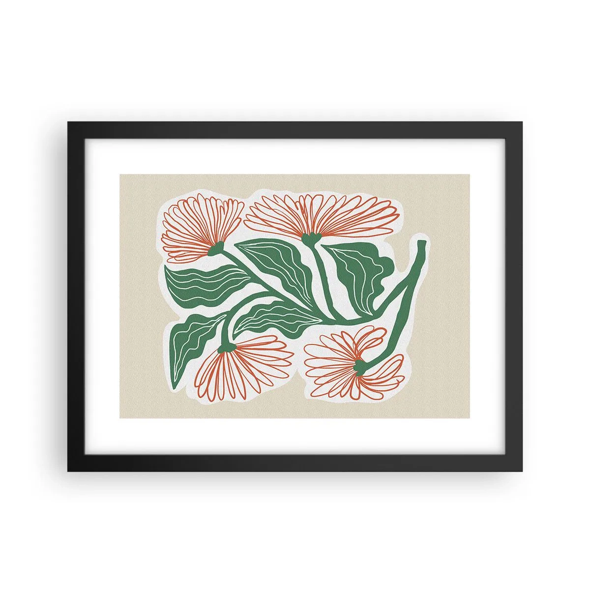 Plakát v černém rámu - Lidové i moderní - 40x30 cm