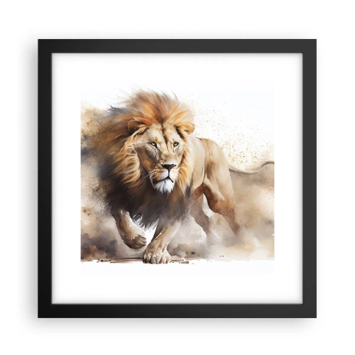 Plakát v černém rámu - Král se pohnul - 30x30 cm