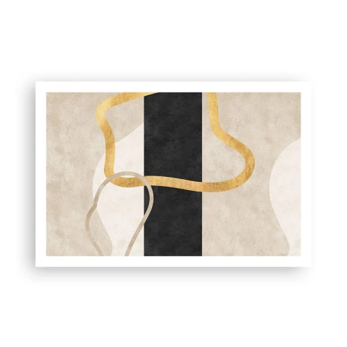 Plakát - Tvary ve smyčce - 91x61 cm