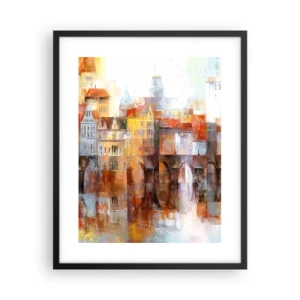 Plakát v černém rámu - Pod mostem je taky krásně - 40x50 cm