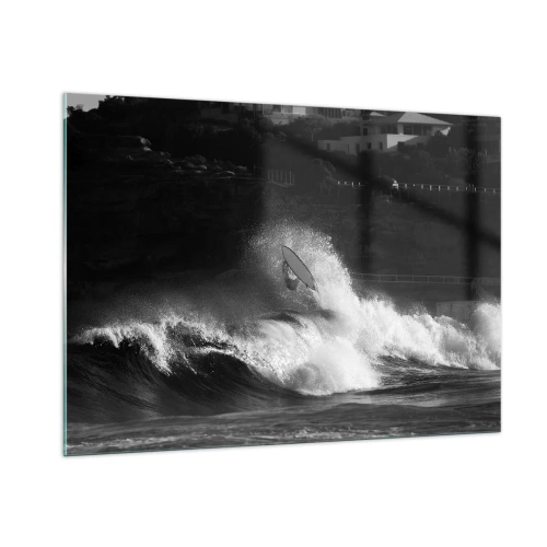 Obraz na skle - Výzva přijata! - 100x70 cm