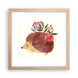 Plakát v rámu světlý dub - A už mě máš rád - 30x30 cm