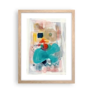Plakát v rámu světlý dub - Barevná hra - 30x40 cm