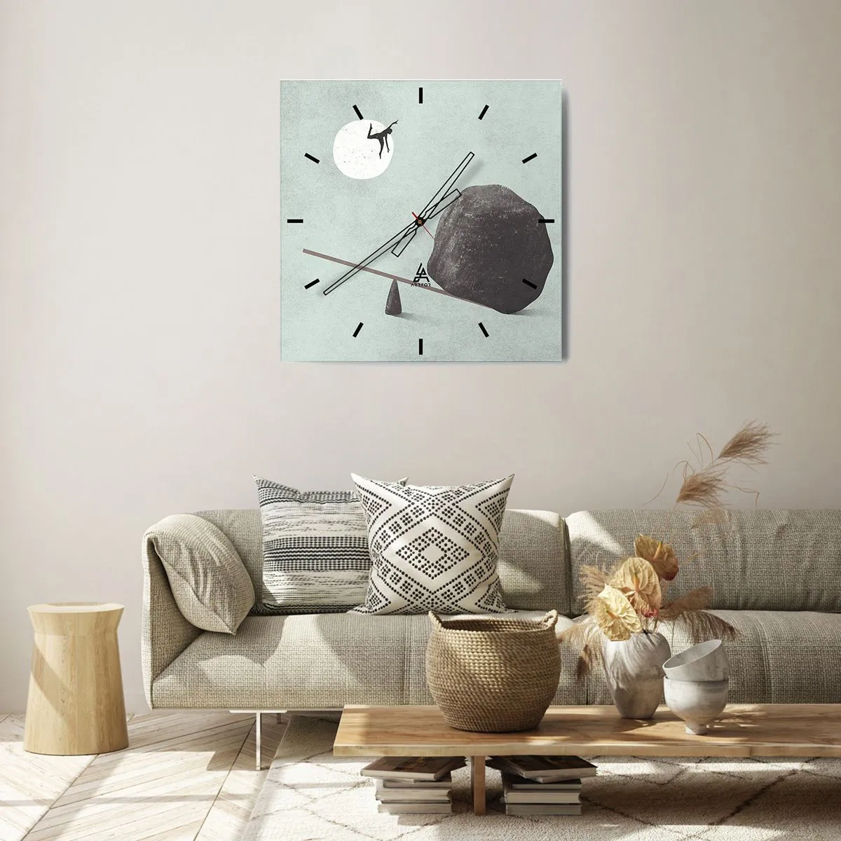 Nástěnné hodiny - Splněný sen - 30x30 cm