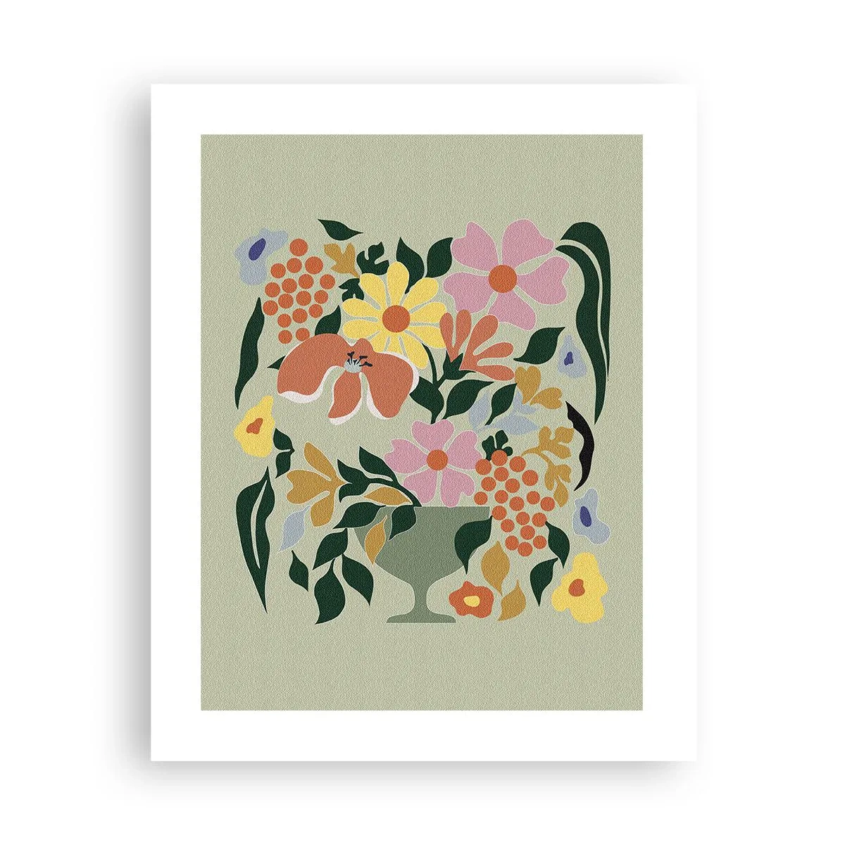 Plakát - Kytice překypující životem - 40x50 cm