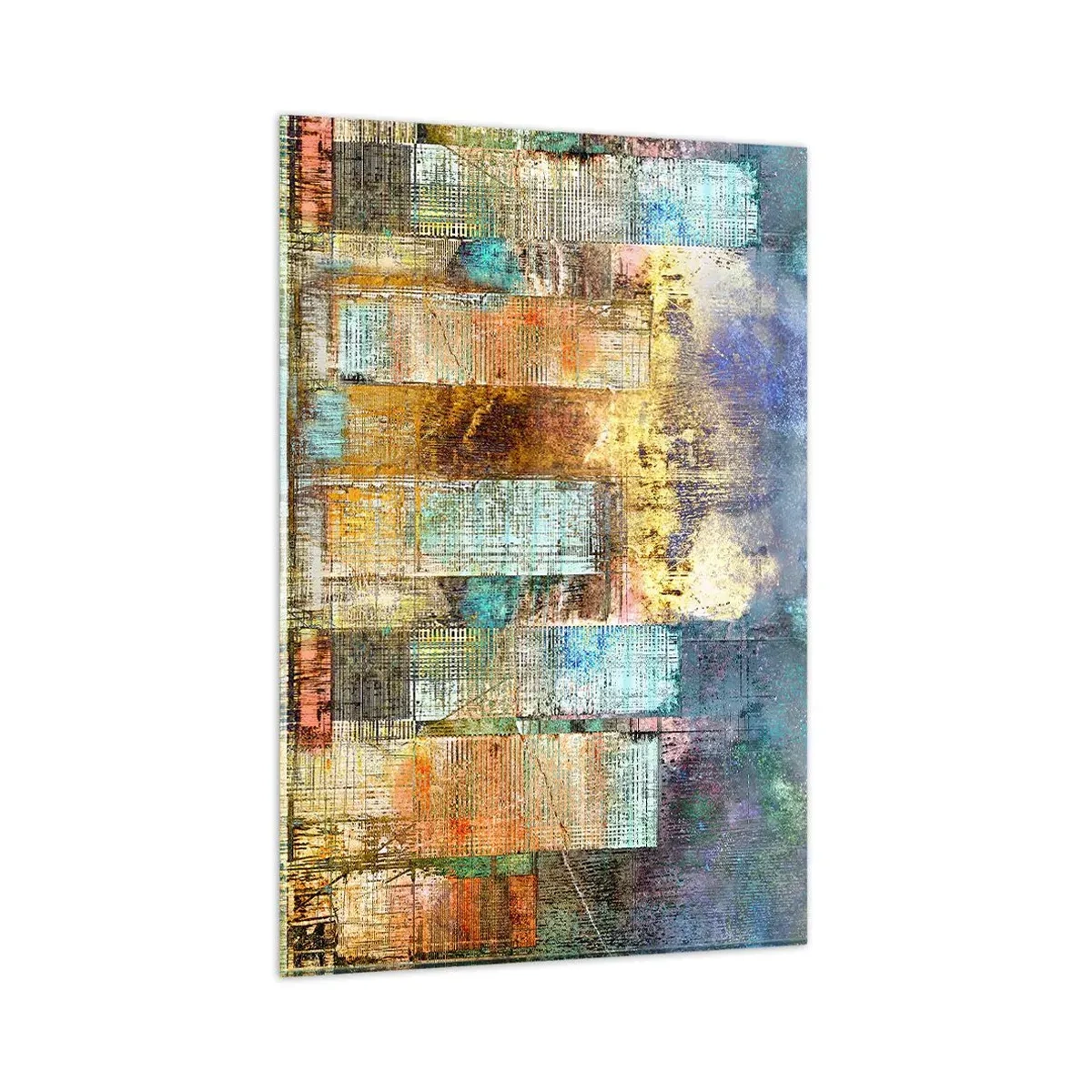 Obraz na skle - Prosluněná metropole - 80x120 cm