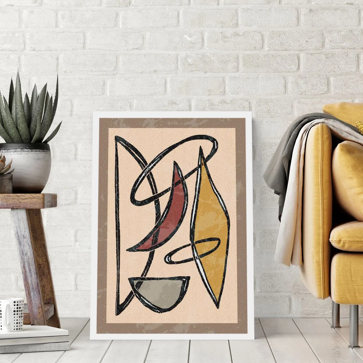 Plakát - Kompozice – oblouky a ovály - 70x100 cm