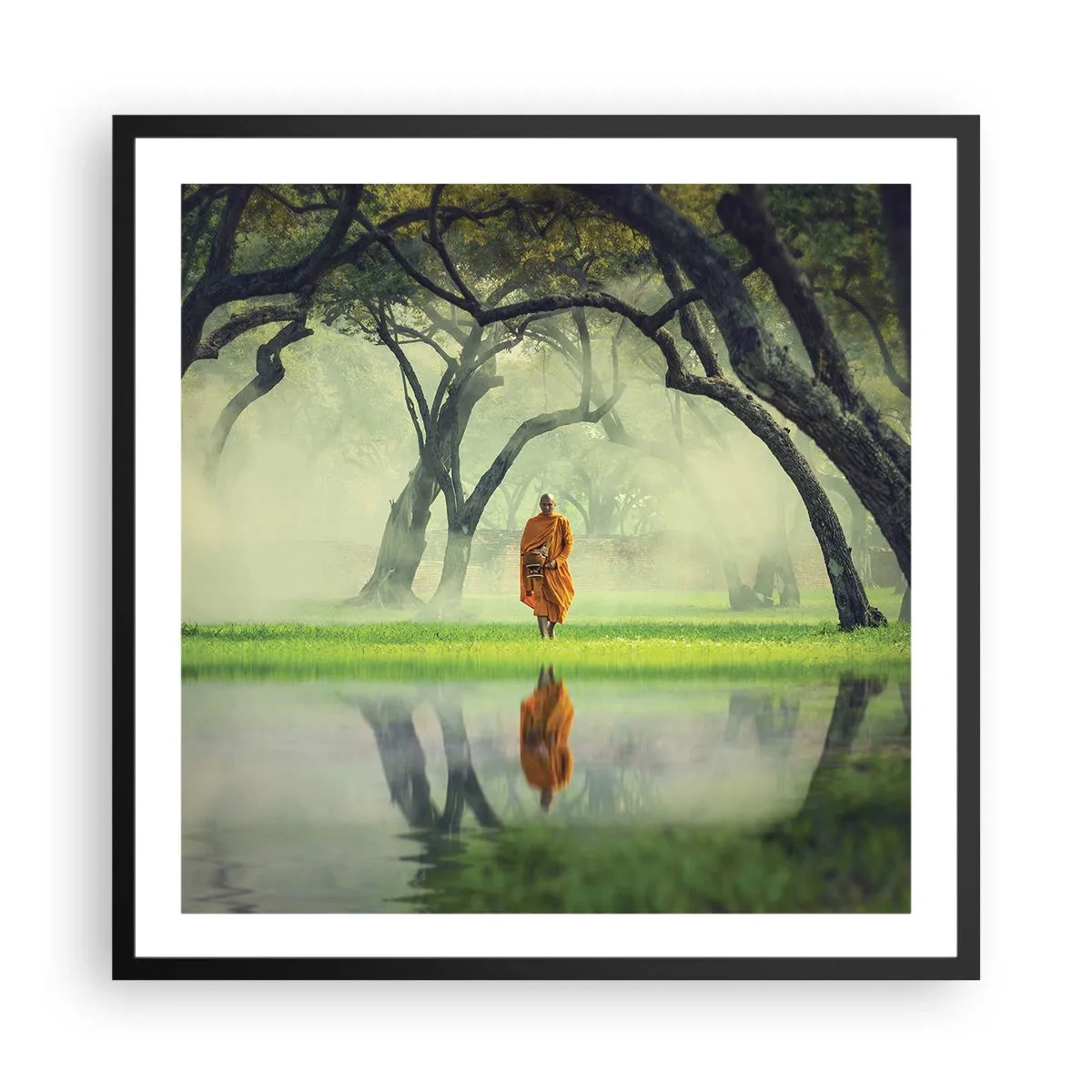 Plakát v černém rámu - Na cestě k osvícení - 60x60 cm