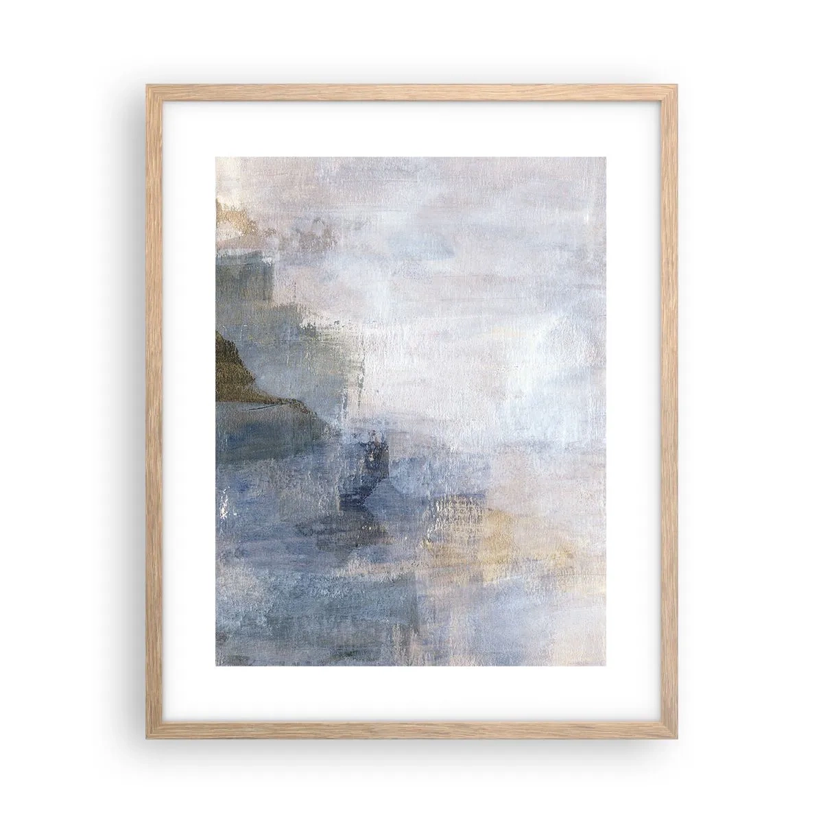 Plakát v rámu světlý dub - Tóny a akordy barev - 40x50 cm