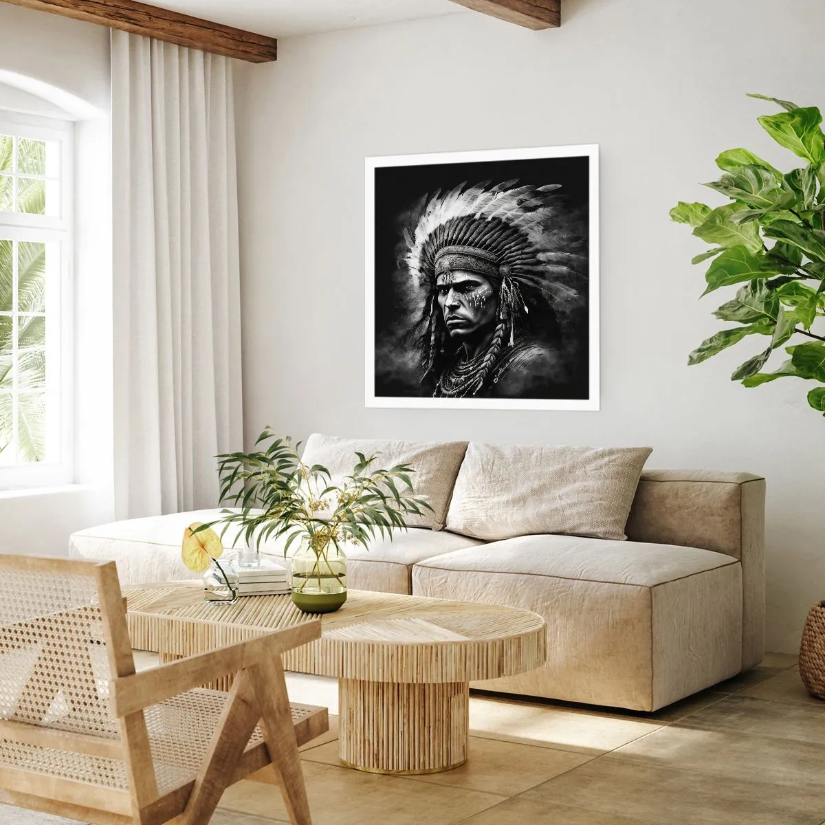 Plakát - Vůdce a bojovník - 60x60 cm