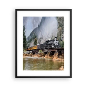 Plakát v černém rámu - Kampak? Kam? - 40x50 cm