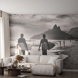 Fototapeta na míru Premium Sand - Samba na jednu vlnu - Surfař, Brazílie, Moře